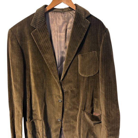 V2 By Versace Men’s Velvet Blazer Brown 41L